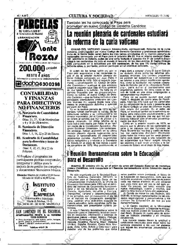 ABC MADRID 17-11-1982 página 46