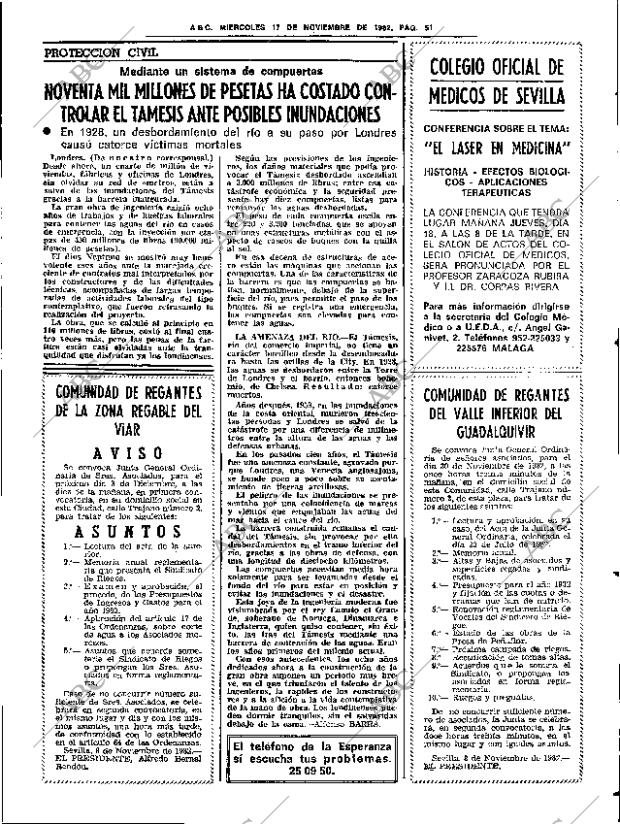ABC SEVILLA 17-11-1982 página 63