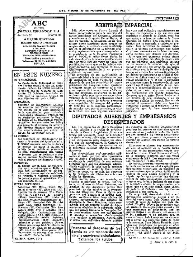 ABC SEVILLA 19-11-1982 página 16