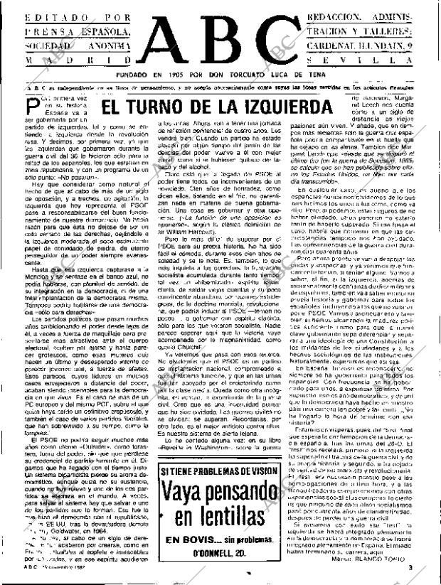 ABC SEVILLA 19-11-1982 página 3