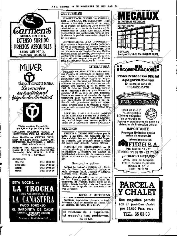 ABC SEVILLA 19-11-1982 página 52