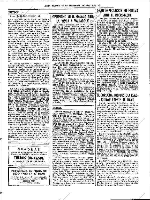 ABC SEVILLA 19-11-1982 página 56