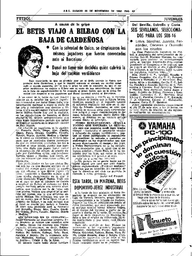 ABC SEVILLA 20-11-1982 página 55