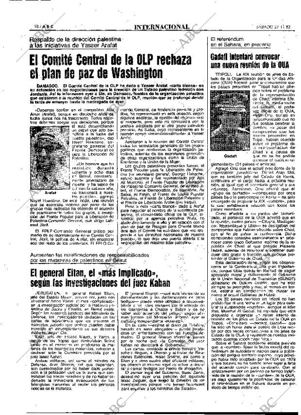 ABC MADRID 27-11-1982 página 18