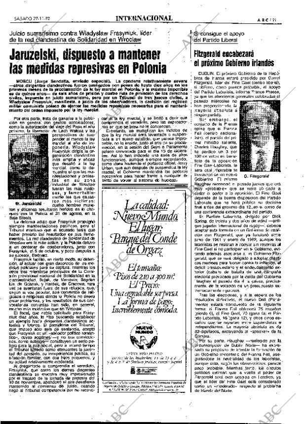 ABC MADRID 27-11-1982 página 21