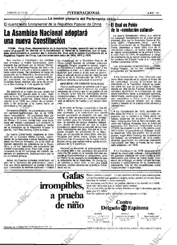 ABC MADRID 27-11-1982 página 23