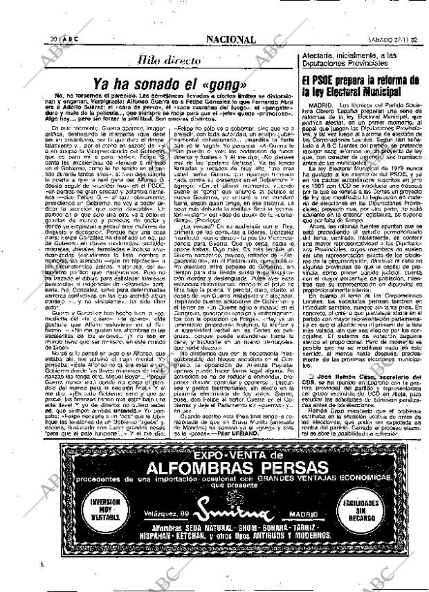 ABC MADRID 27-11-1982 página 30