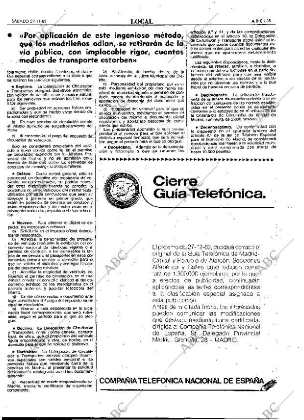 ABC MADRID 27-11-1982 página 35