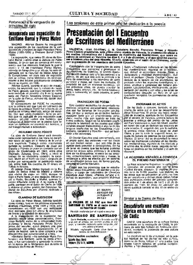 ABC MADRID 27-11-1982 página 43