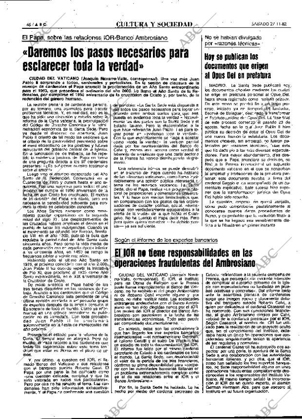 ABC MADRID 27-11-1982 página 46