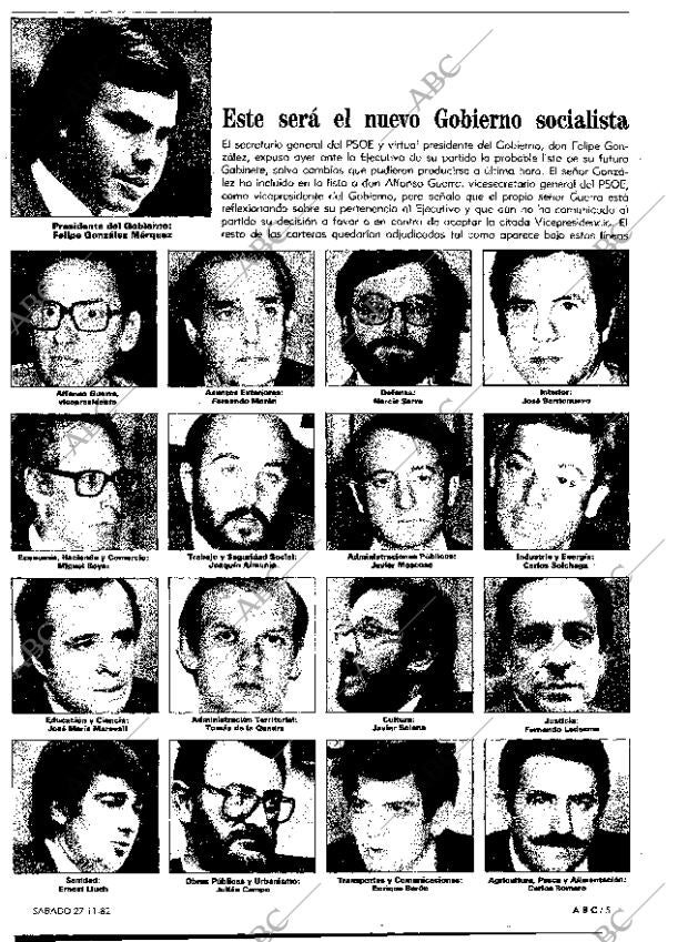 ABC MADRID 27-11-1982 página 5