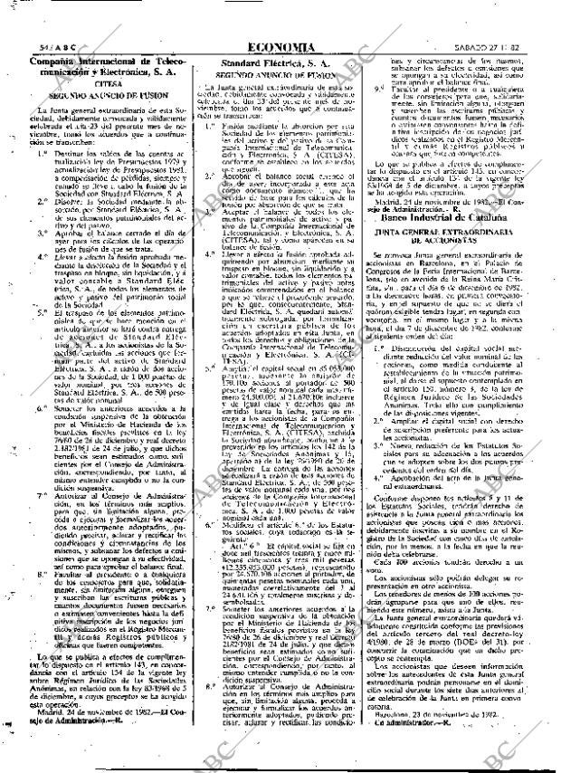 ABC MADRID 27-11-1982 página 66