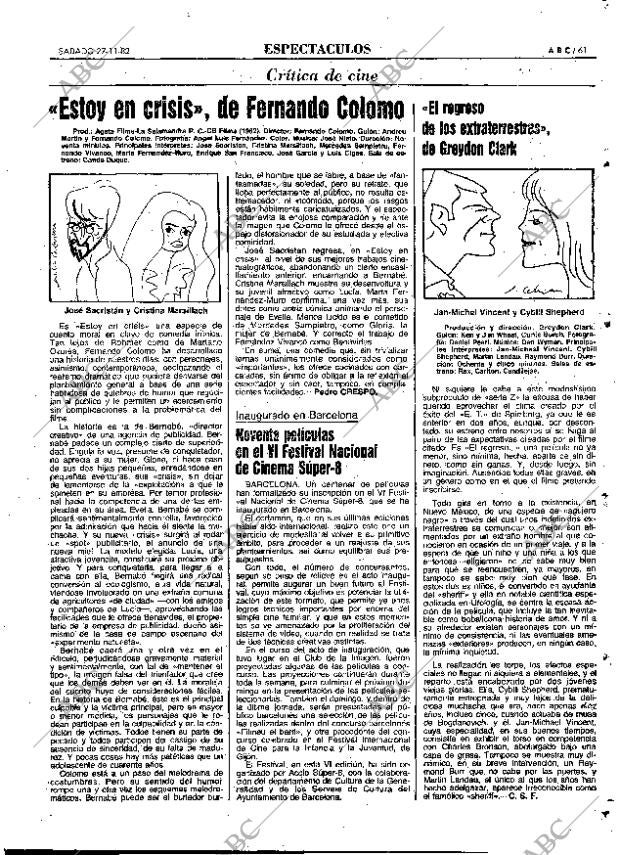 ABC MADRID 27-11-1982 página 73