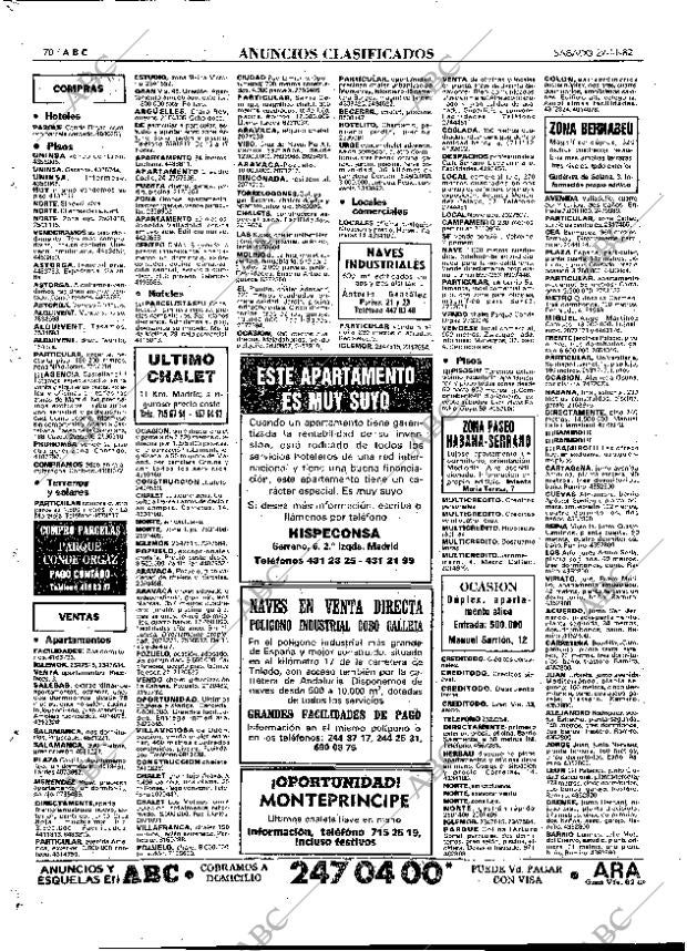 ABC MADRID 27-11-1982 página 82