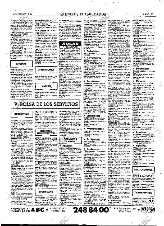 ABC MADRID 27-11-1982 página 85