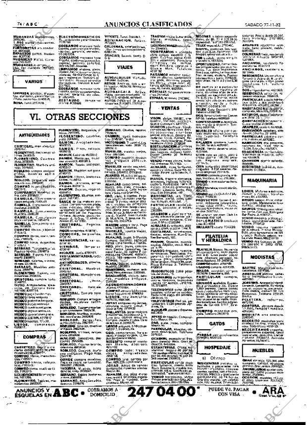 ABC MADRID 27-11-1982 página 86