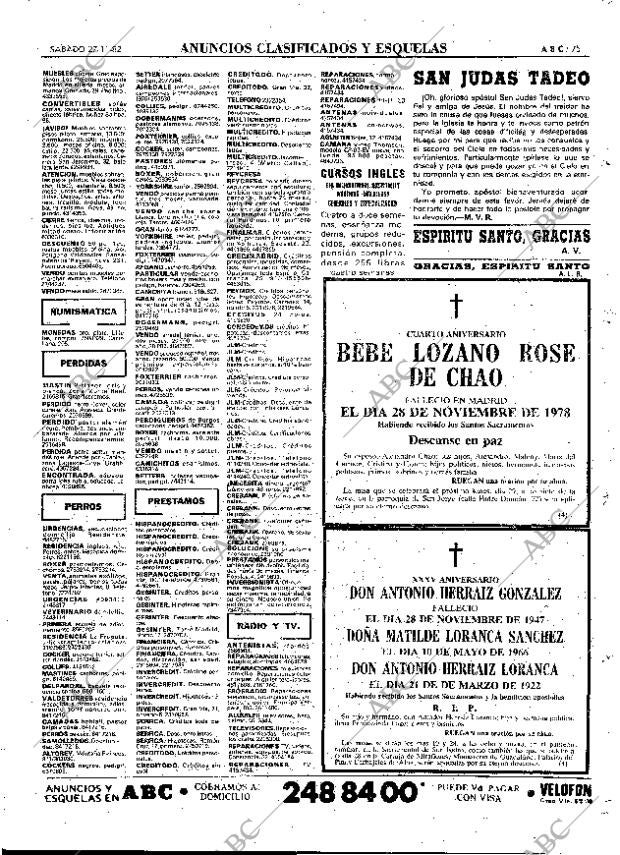 ABC MADRID 27-11-1982 página 87