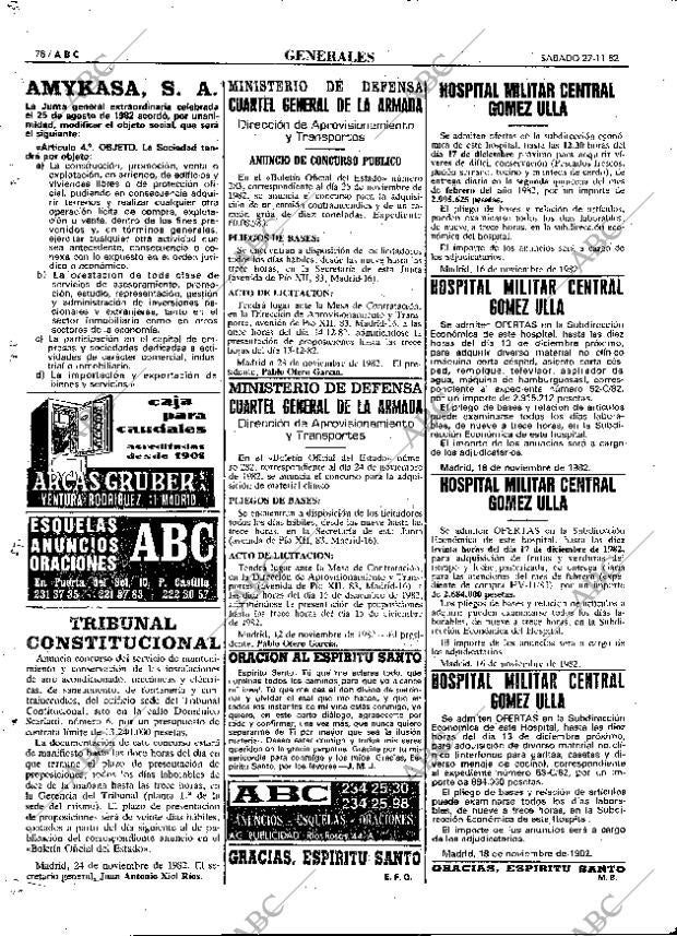 ABC MADRID 27-11-1982 página 90