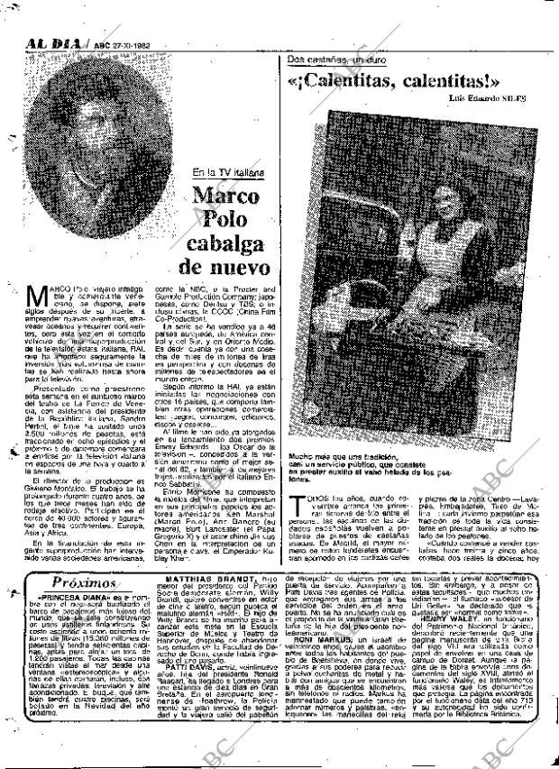 ABC MADRID 27-11-1982 página 92