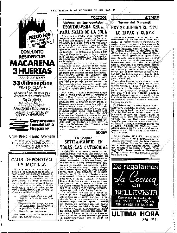 ABC SEVILLA 27-11-1982 página 54