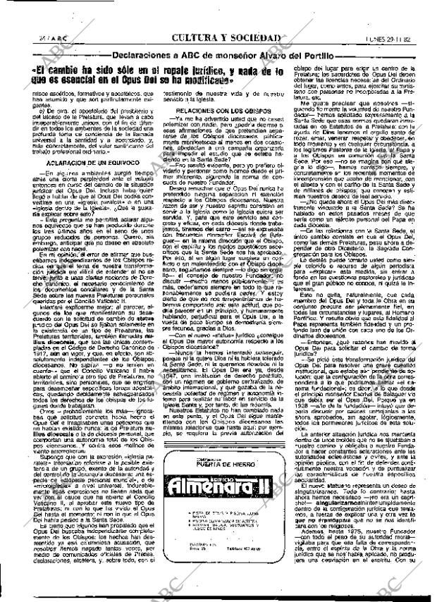 ABC MADRID 29-11-1982 página 26