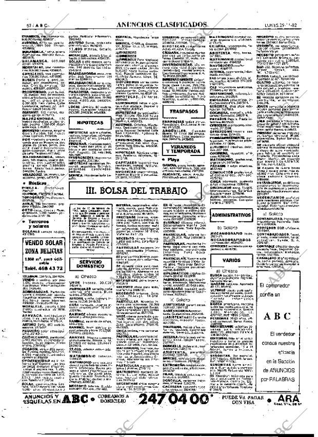 ABC MADRID 29-11-1982 página 74