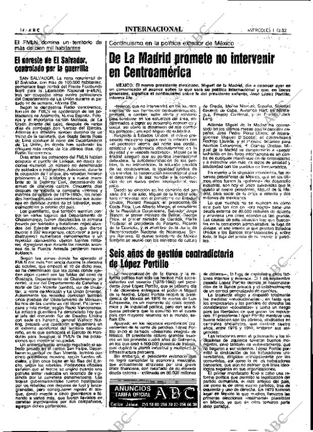 ABC MADRID 01-12-1982 página 14