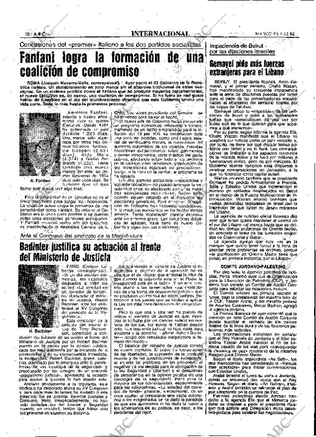 ABC MADRID 01-12-1982 página 18