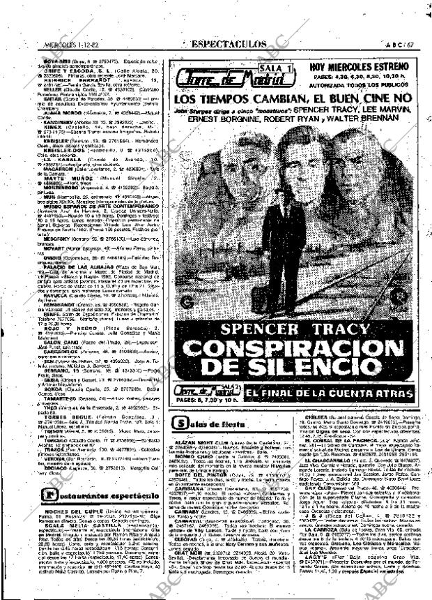 ABC MADRID 01-12-1982 página 67