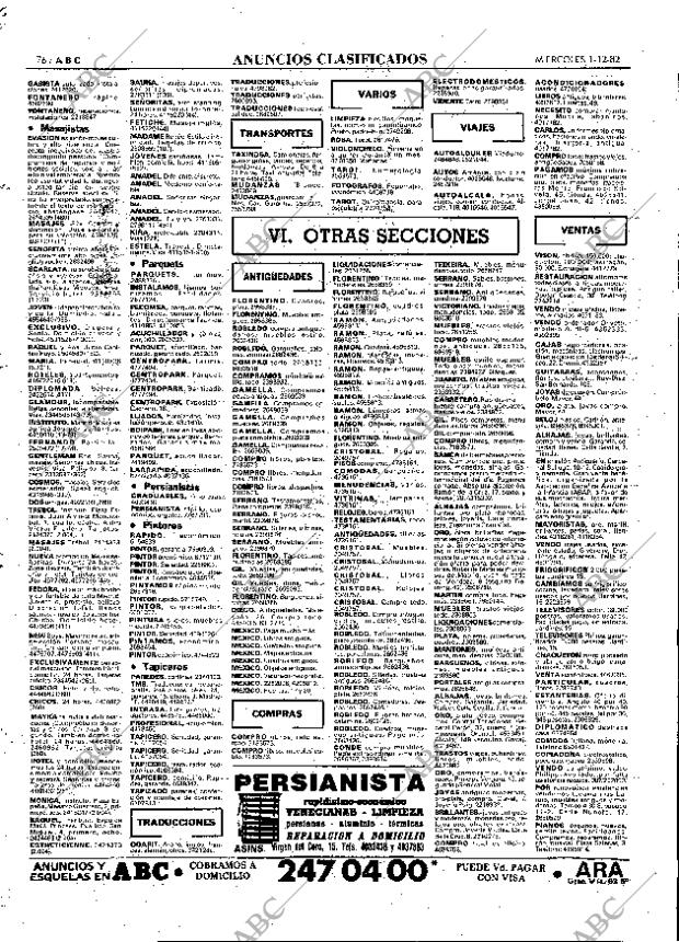 ABC MADRID 01-12-1982 página 76