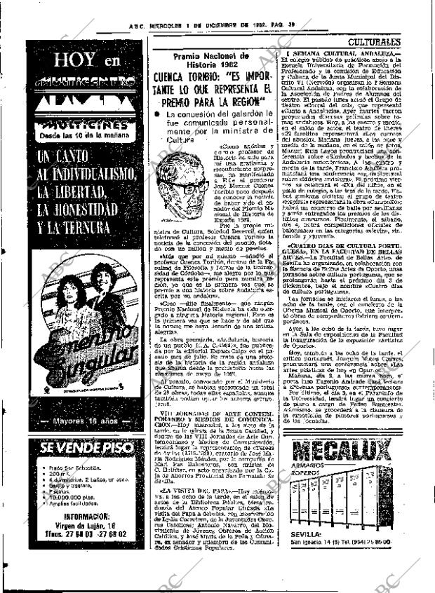 ABC SEVILLA 01-12-1982 página 50