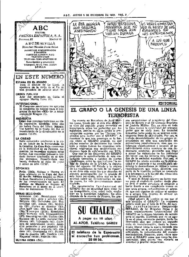 ABC SEVILLA 09-12-1982 página 16