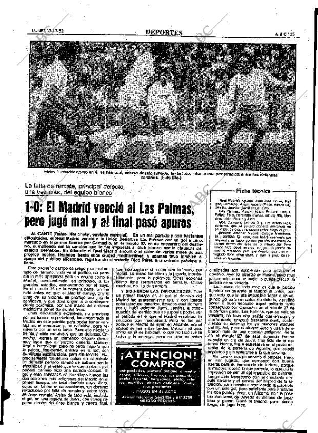 ABC MADRID 13-12-1982 página 25
