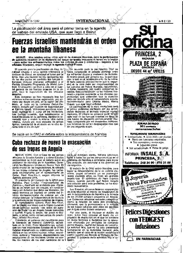 ABC MADRID 15-12-1982 página 23