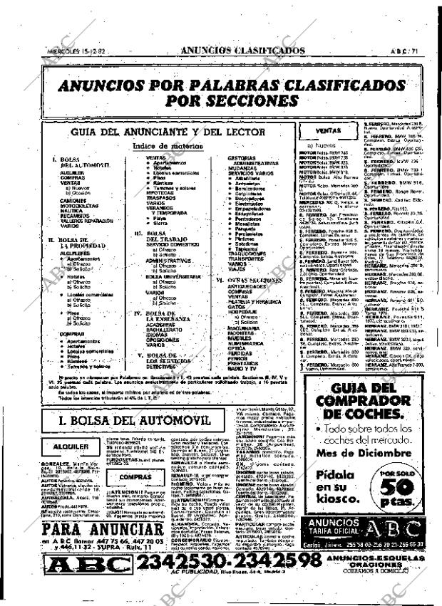 ABC MADRID 15-12-1982 página 71