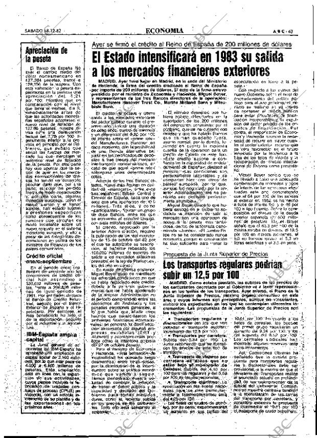 ABC MADRID 18-12-1982 página 63