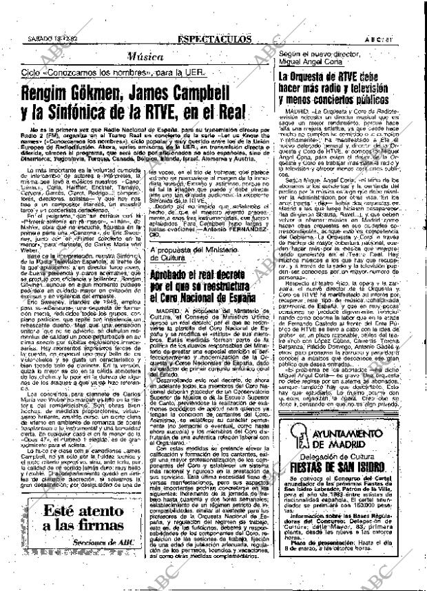ABC MADRID 18-12-1982 página 81