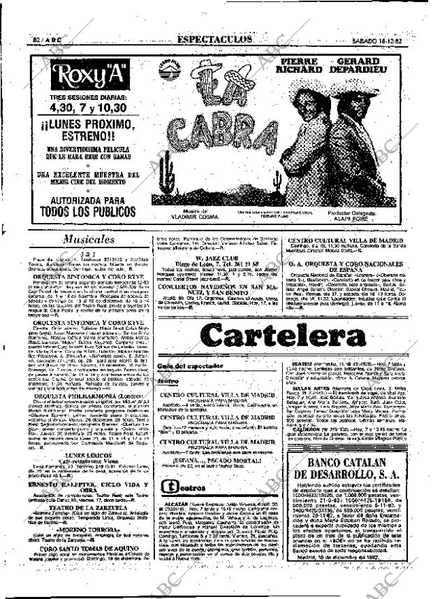 ABC MADRID 18-12-1982 página 82