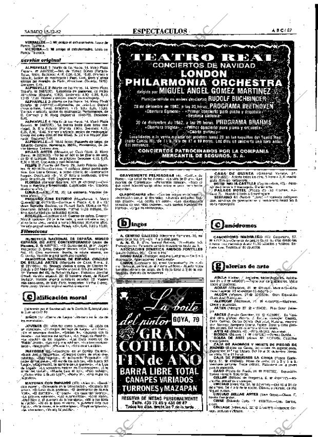 ABC MADRID 18-12-1982 página 87