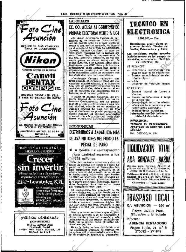 ABC SEVILLA 19-12-1982 página 36