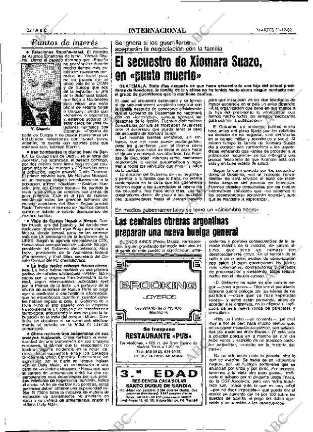 ABC MADRID 21-12-1982 página 22