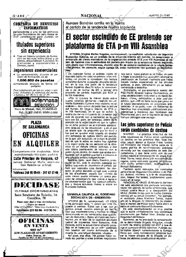 ABC MADRID 21-12-1982 página 32