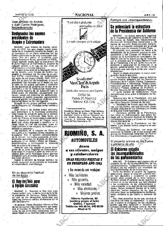 ABC MADRID 21-12-1982 página 33