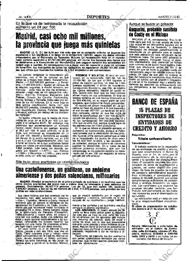 ABC MADRID 21-12-1982 página 66