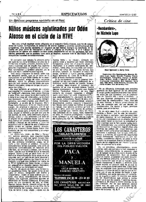 ABC MADRID 21-12-1982 página 70