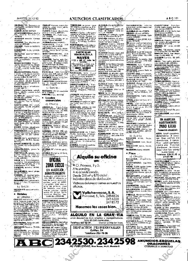 ABC MADRID 21-12-1982 página 81