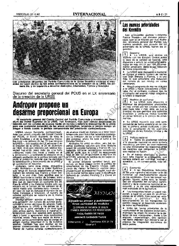 ABC MADRID 22-12-1982 página 21