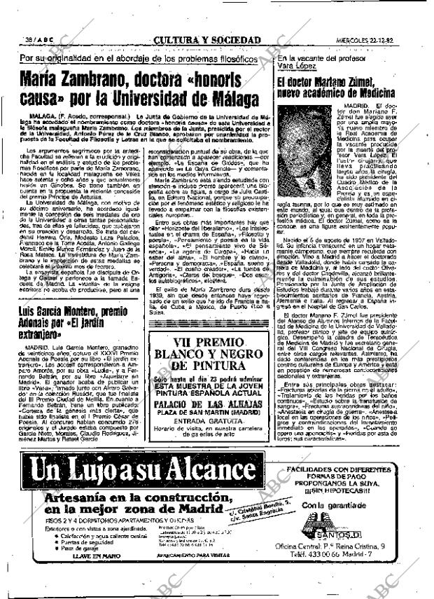 ABC MADRID 22-12-1982 página 38