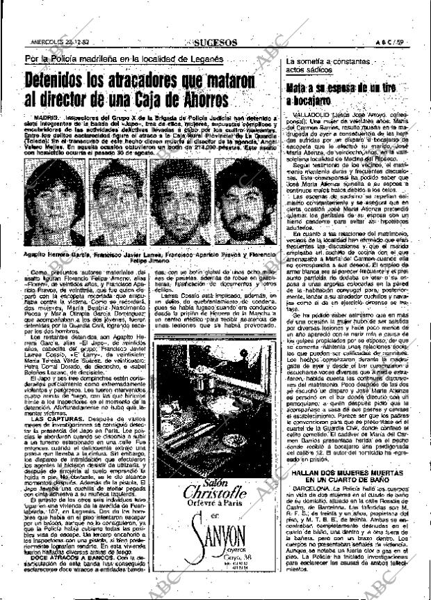 ABC MADRID 22-12-1982 página 59