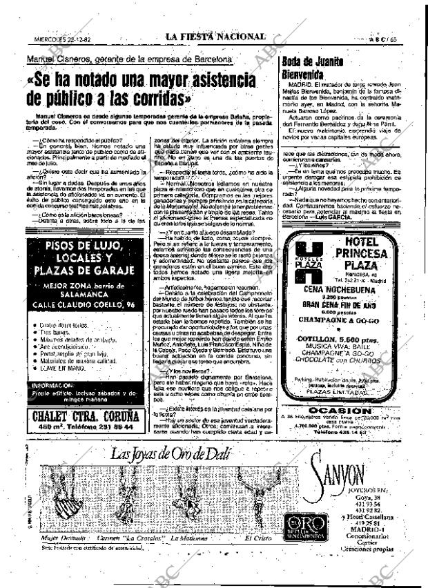 ABC MADRID 22-12-1982 página 65